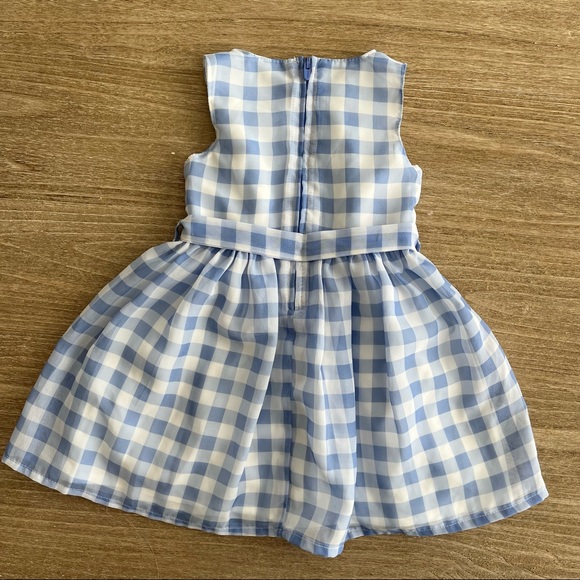 Carters light blue plaid dress size 6-9 Easter Birthday Wedding - Picture 2 of 5
